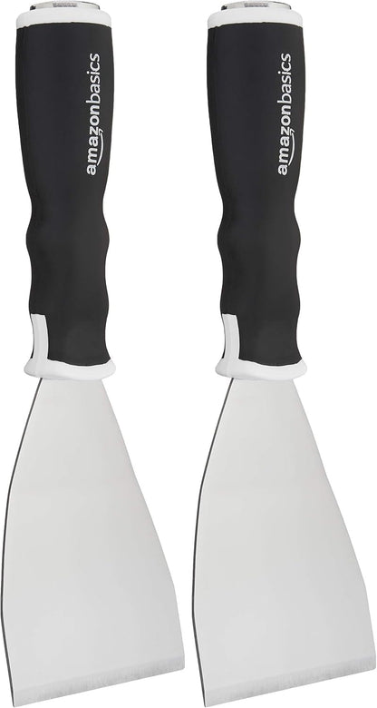 Soft Grip Bent Scraper with Pole Socket, Heavy-Duty Hammer End for High-Reach Scraping, 3"