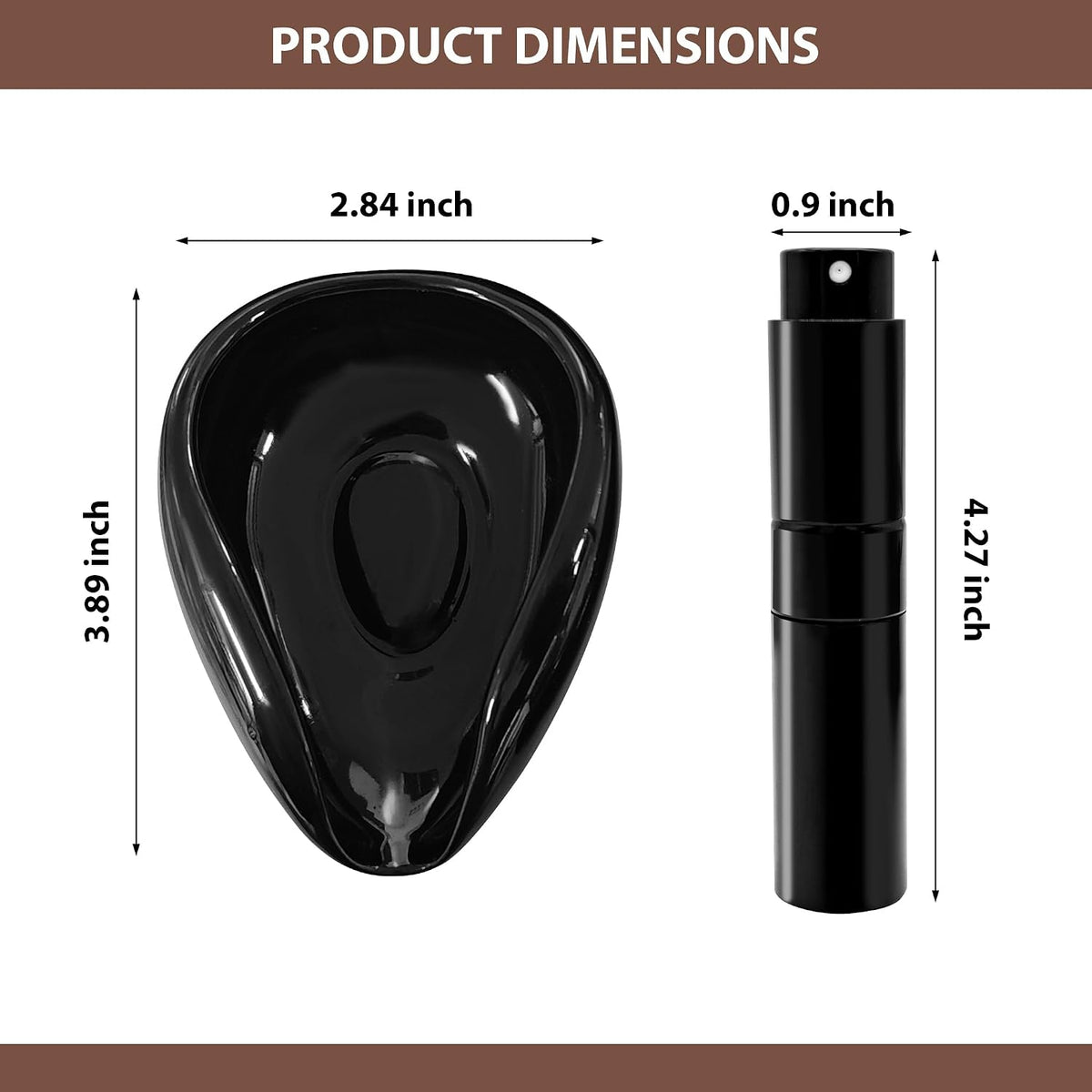 Coffee Bean Dosing Cup Set, 25g Ceramic Cup with 8ml RDT Sprayer