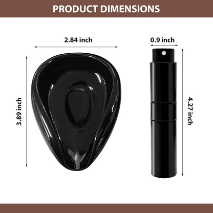 Coffee Bean Dosing Cup Set, 25g Ceramic Cup with 8ml RDT Sprayer