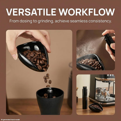 Coffee Bean Dosing Cup Set, 25g Ceramic Cup with 8ml RDT Sprayer