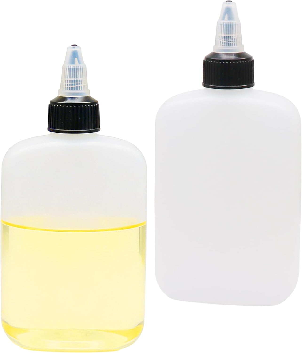 4 Pcs 100ML Oil Dispenser Bottles, Leak-Proof Twist Cap Squeeze | Food Grade Plastic, Twist Top Cap Secure Seal, Wide Opening for Easy Refill, for Oil Soy Sauce Vinegar BBQ