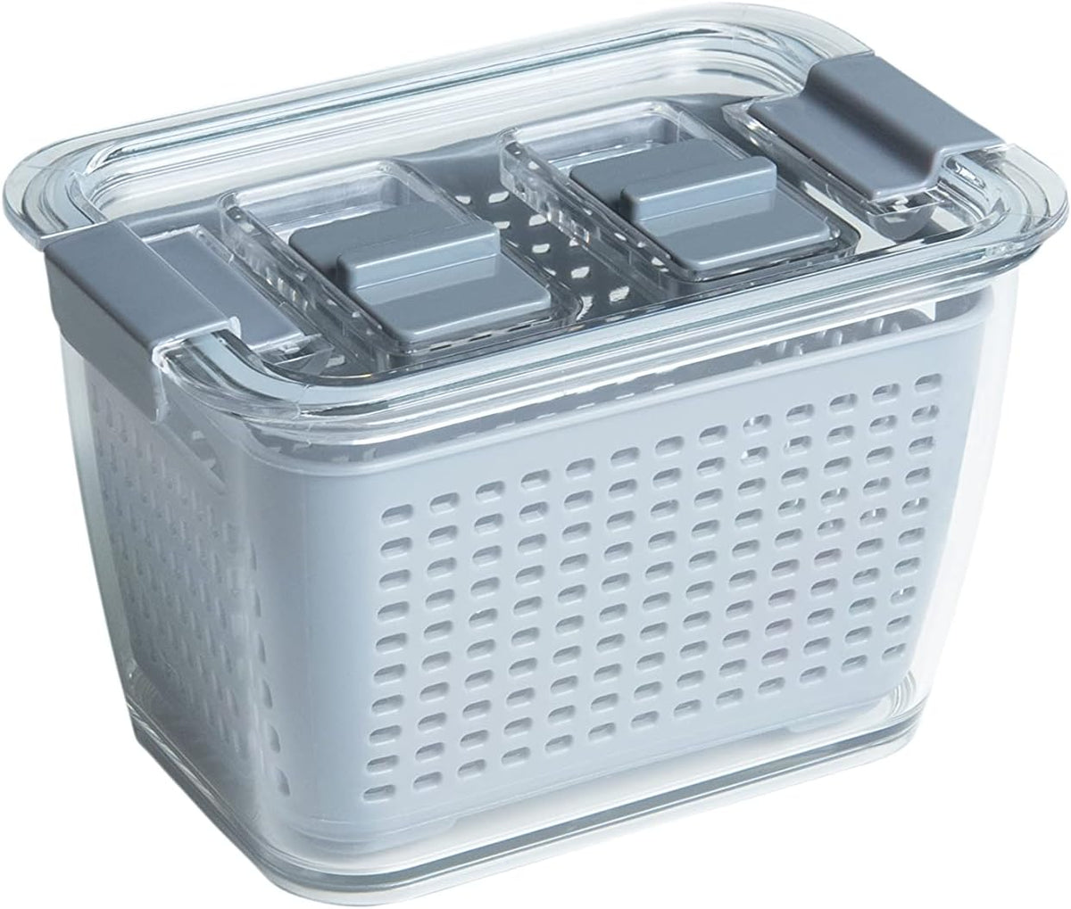Stackable Fridge Storage Colander Containers, Variety Pack