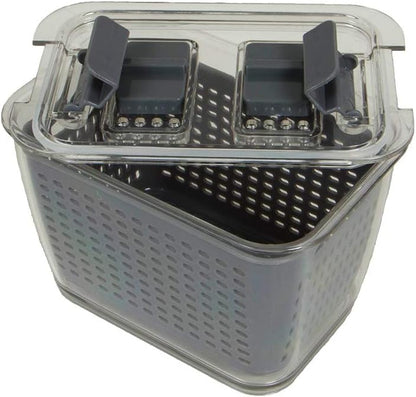 Stackable Fridge Storage Colander Containers, Variety Pack
