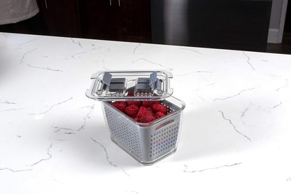 Stackable Fridge Storage Colander Containers, Variety Pack
