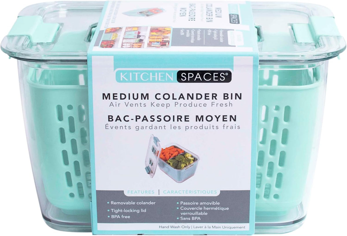 Stackable Fridge Storage Colander Containers, Variety Pack