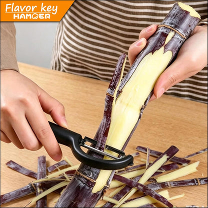 2 Pack Swivel & Julienne Peeler Set Ergonomic Stainless Steel Blades