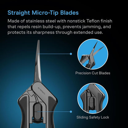 Ergonomic Pruning Shear 6.6”, Stainless Steel Straight Blades
