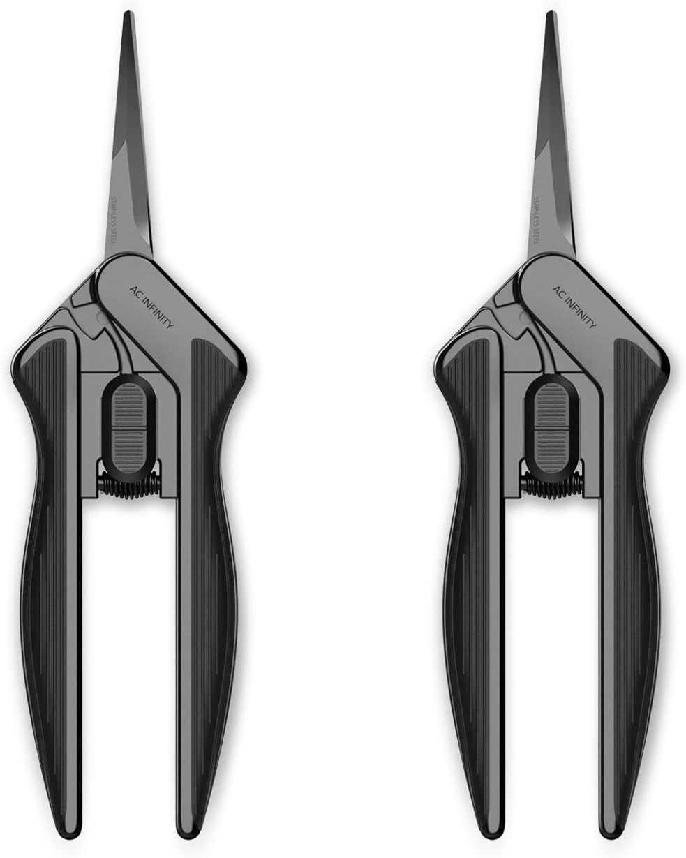 Ergonomic Pruning Shear 6.6”, Stainless Steel Straight Blades