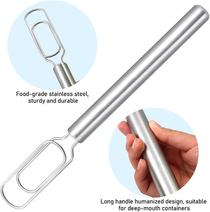 Danish Dough Whisk 2 Pack 12 Inch Stainless Steel for Sourdough Starter