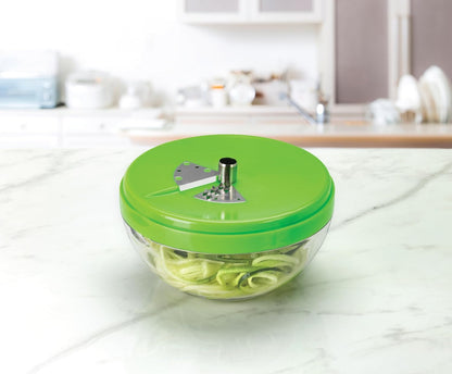 Joie 3 in 1 Prep Blade Ball to Slice, Spiralize, and Grate Veggies, Stainless Steel, 1 Count