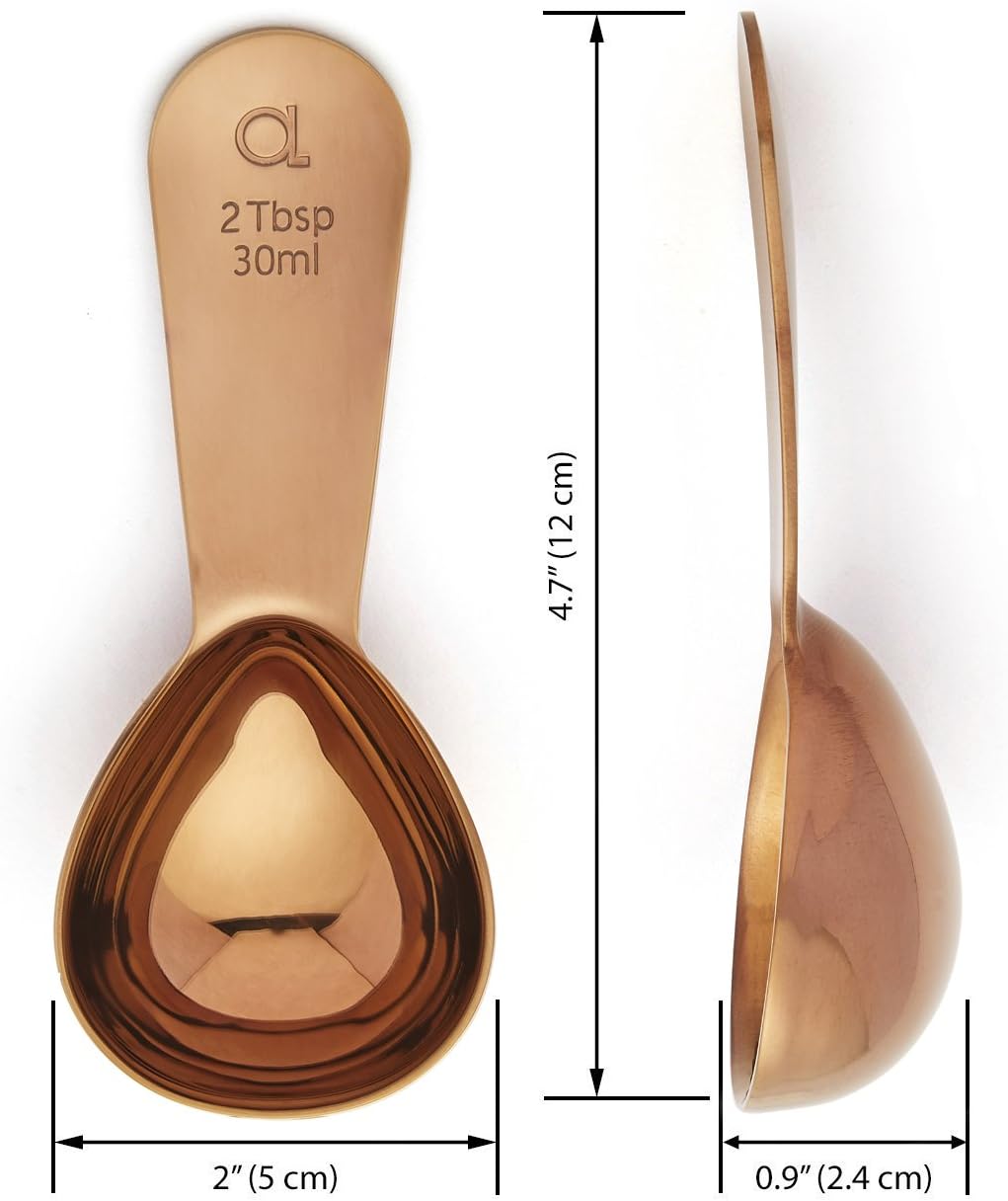 Coffee Scoop (Set of 2) - 2 Tablespoon Stainless Steel Measuring Spoons