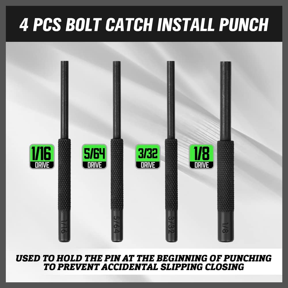SWANLAKE 9-Pieces Roll Pin Punch Set, Removing Repair Tool with Holder for Automotive, Watch Repair,Jewelry and Craft