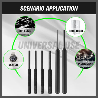 SWANLAKE 9-Pieces Roll Pin Punch Set, Removing Repair Tool with Holder for Automotive, Watch Repair,Jewelry and Craft