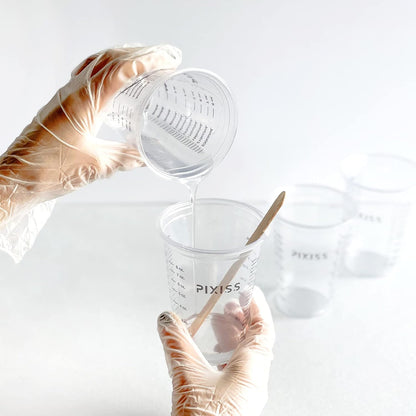 Disposable Epoxy Resin Mixing Cups with Measurements (20-Pack) Mixing Cups for Epoxy Resin, Epoxy Mixing Containers, Epoxy Cups For Epoxy Measuring Cups - 20 Resin Mixing Sticks