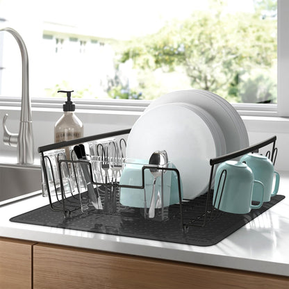 Stove Top Cover for Electric Stove - Silicone Stove Mat for Glass Top, Glass Cooktop Protector, XL Dish Drying Mats for Kitchen,Oven Covers for Electric Stove (Black,30 x 21)