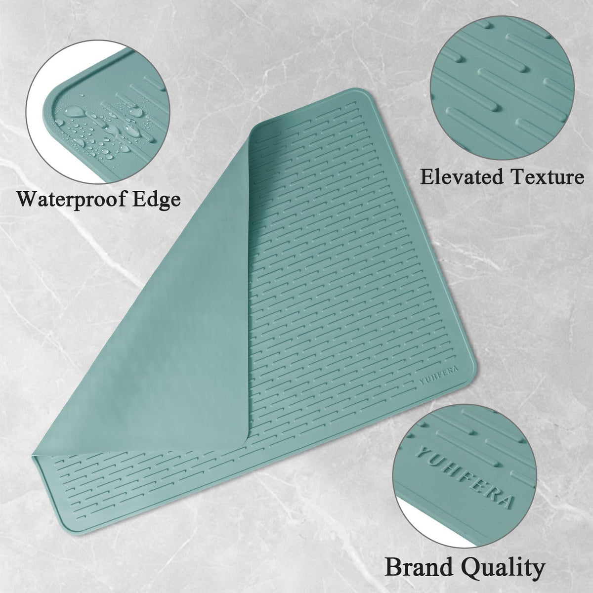 Stove Top Cover for Electric Stove - Silicone Stove Mat for Glass Top, Glass Cooktop Protector, XL Dish Drying Mats for Kitchen,Oven Covers for Electric Stove (Black,30 x 21)