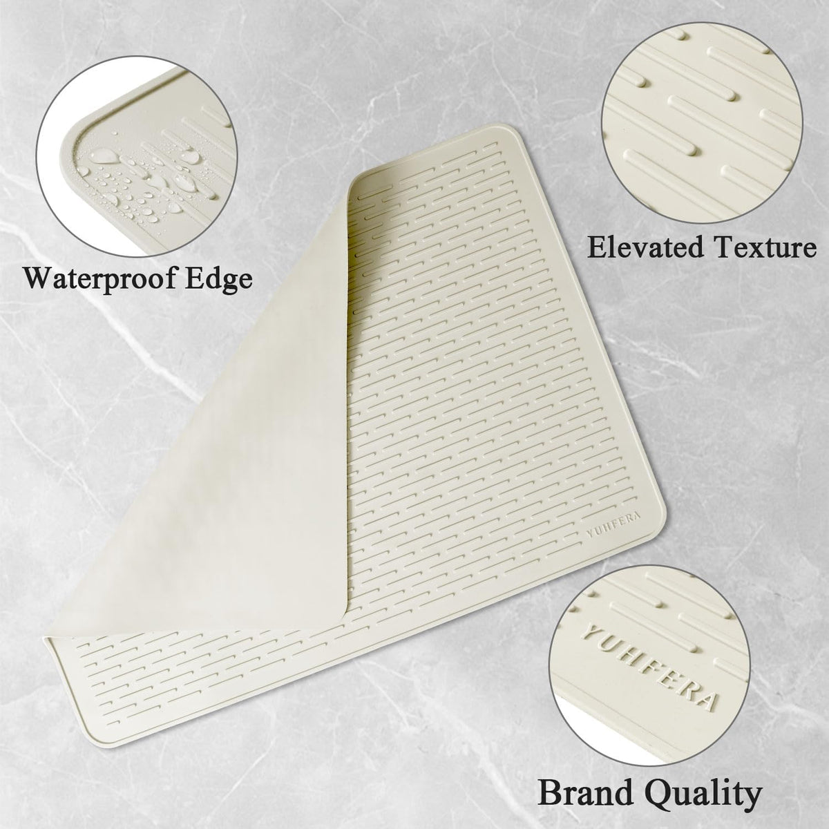 Stove Top Cover for Electric Stove - Silicone Stove Mat for Glass Top, Glass Cooktop Protector, XL Dish Drying Mats for Kitchen,Oven Covers for Electric Stove (Black,30 x 21)