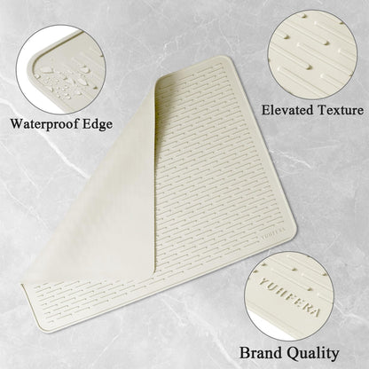 Stove Top Cover for Electric Stove - Silicone Stove Mat for Glass Top, Glass Cooktop Protector, XL Dish Drying Mats for Kitchen,Oven Covers for Electric Stove (Black,30 x 21)