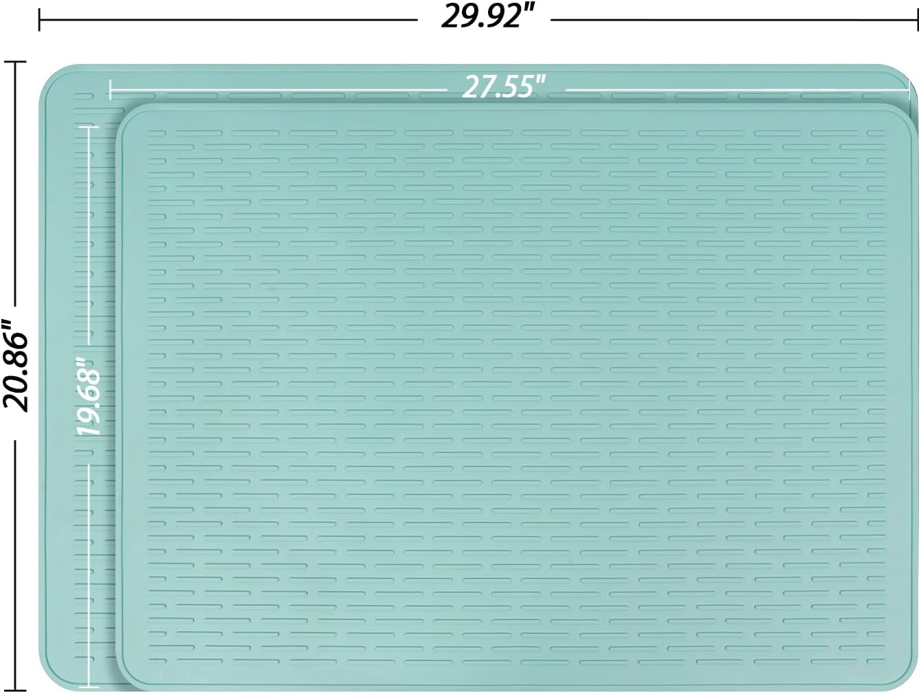 Stove Top Cover for Electric Stove - Silicone Stove Mat for Glass Top, Glass Cooktop Protector, XL Dish Drying Mats for Kitchen,Oven Covers for Electric Stove (Black,30 x 21)