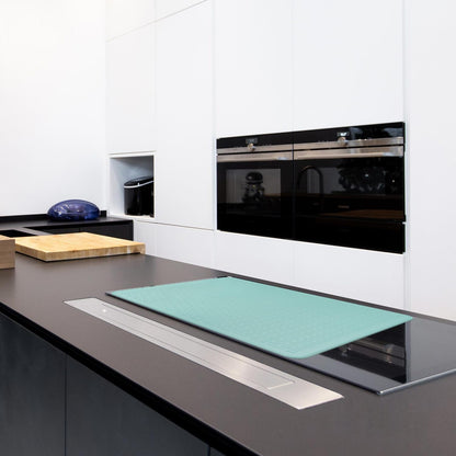 Stove Top Cover for Electric Stove - Silicone Stove Mat for Glass Top, Glass Cooktop Protector, XL Dish Drying Mats for Kitchen,Oven Covers for Electric Stove (Black,30 x 21)