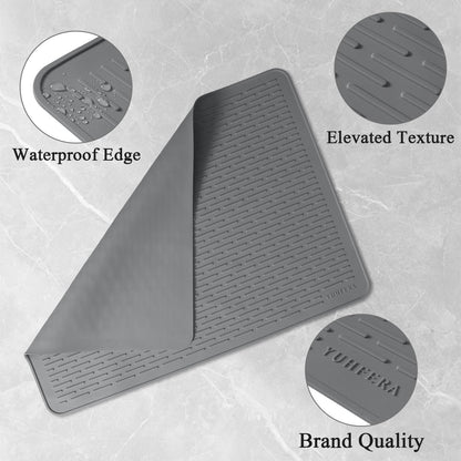 Stove Top Cover for Electric Stove - Silicone Stove Mat for Glass Top, Glass Cooktop Protector, XL Dish Drying Mats for Kitchen,Oven Covers for Electric Stove (Black,30 x 21)