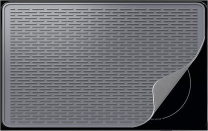 Stove Top Cover for Electric Stove - Silicone Stove Mat for Glass Top, Glass Cooktop Protector, XL Dish Drying Mats for Kitchen,Oven Covers for Electric Stove (Black,30 x 21)