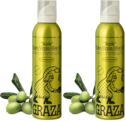 Sizzle Extra Virgin Olive Oil Spray, Cooking Oil, 5 Fl Oz | High Polyphenol Peak Harvest EVOO Cooking Oil in a Spray Bottle - Single Origin Olive Oils from Spain