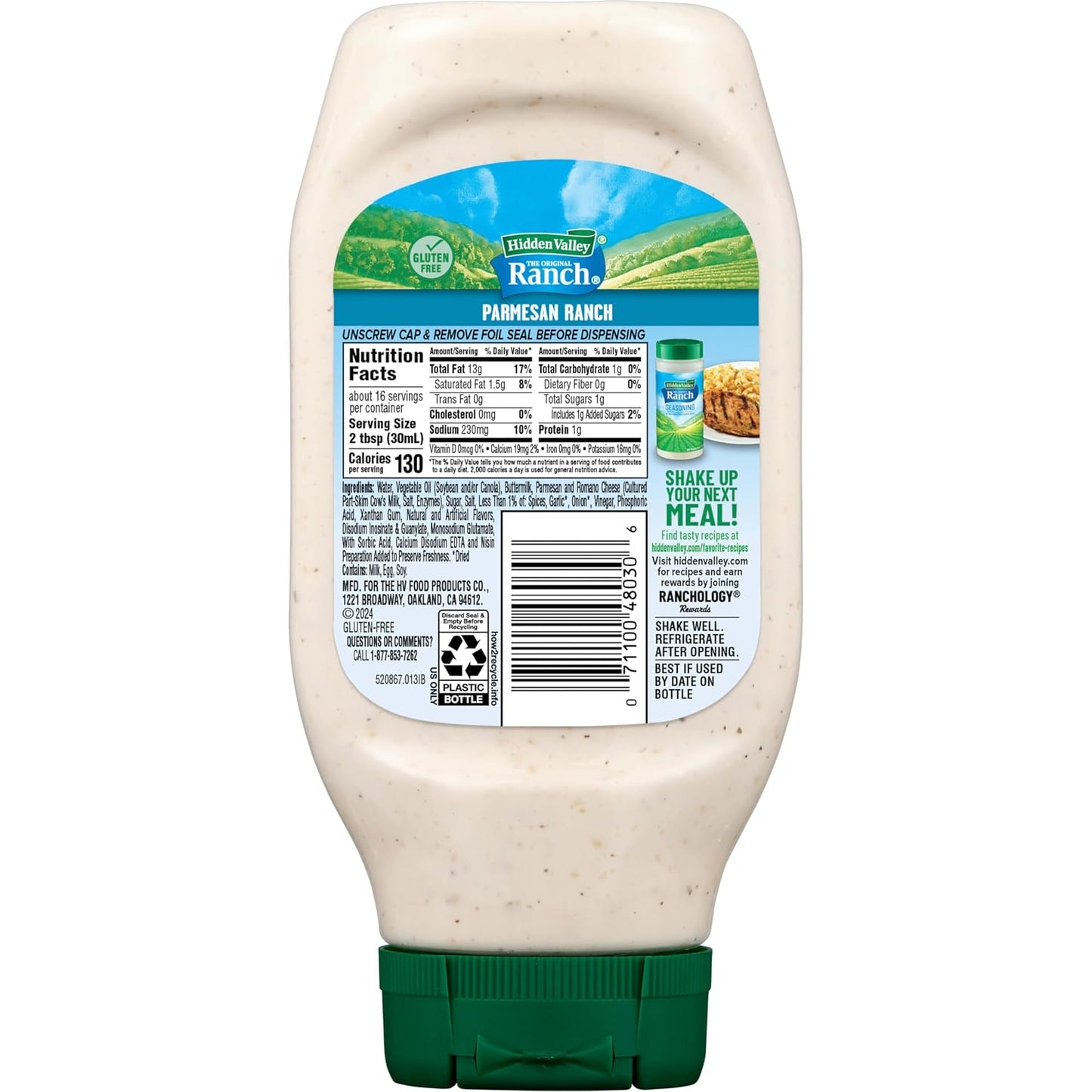 Parmesan Ranch Condiment and Dressing, 16 FZ