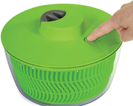 ROPE SALAD DRYER WITH STOP, GREEN - 4L
