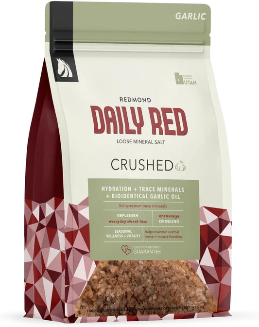 Daily Red Crushed Garlic | Horse Minerals & Vitamins Supplement | Garlic for Horses