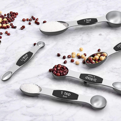 Stainless Steel Measuring Cups and Spoons Set of 16