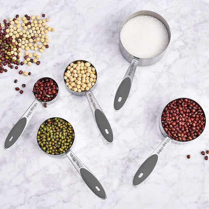 Stainless Steel Measuring Cups and Spoons Set of 16