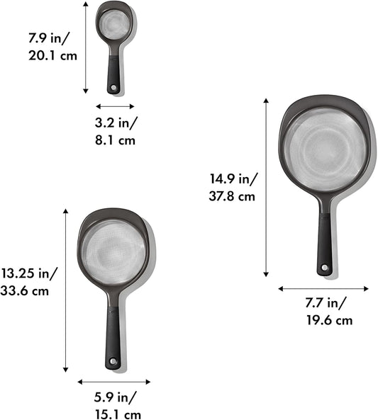 Good Grips 3-Piece Strainer Set