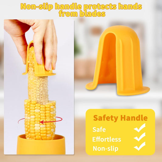 Corn Cob Strippe,Corn Peeler for Corn on the Cob,Corn Kernel Remover Tool with Anti Slip Cover,Corn Cutter Easy to Use
