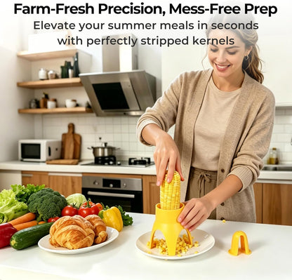 Corn Cob Strippe,Corn Peeler for Corn on the Cob,Corn Kernel Remover Tool with Anti Slip Cover,Corn Cutter Easy to Use