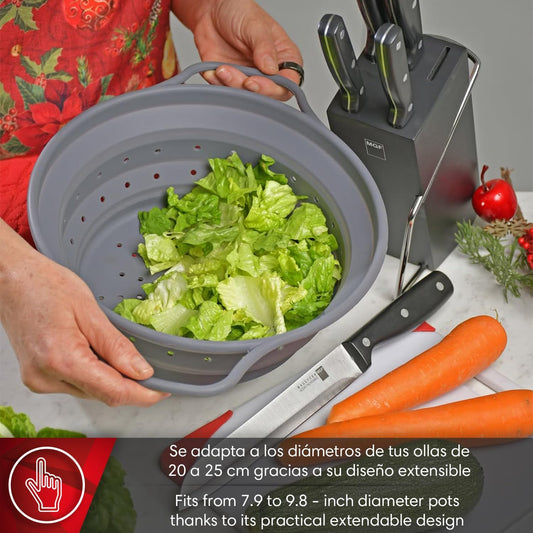 Balance Collapsible Silicone Colander, 8-10 Inch