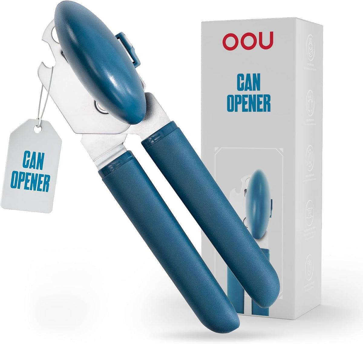 Vegetable Peeler, Stainless Steel Y-Peeler with Sharp Swivel Blade, Premium Zinc Alloy Construction, Ergonomic TPE Non-Slip Grip Handle, Blue