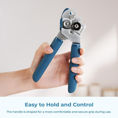 Vegetable Peeler, Stainless Steel Y-Peeler with Sharp Swivel Blade, Premium Zinc Alloy Construction, Ergonomic TPE Non-Slip Grip Handle, Blue