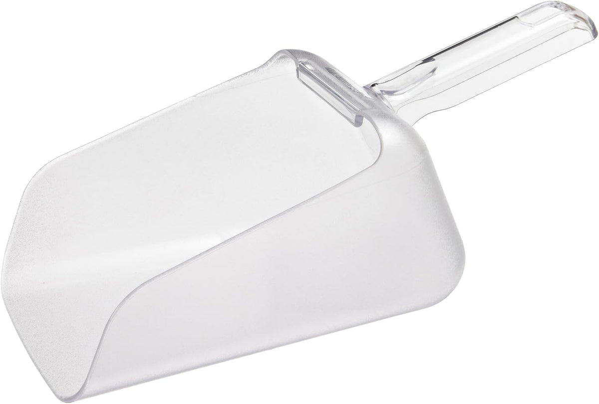 Commercial Products Bouncer Contour Scoop for Ingredient Bins, 64-Ounce, Clear, Restaurant/Kitchen Food Service Supplies for Ice/Animal Feed/Grains/Sand