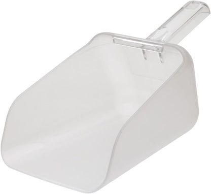 Commercial Products Bouncer Contour Scoop for Ingredient Bins, 64-Ounce, Clear, Restaurant/Kitchen Food Service Supplies for Ice/Animal Feed/Grains/Sand