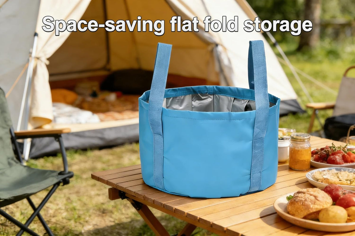 Foldable Washing Basin, Portable Bucket for Camping & Travel