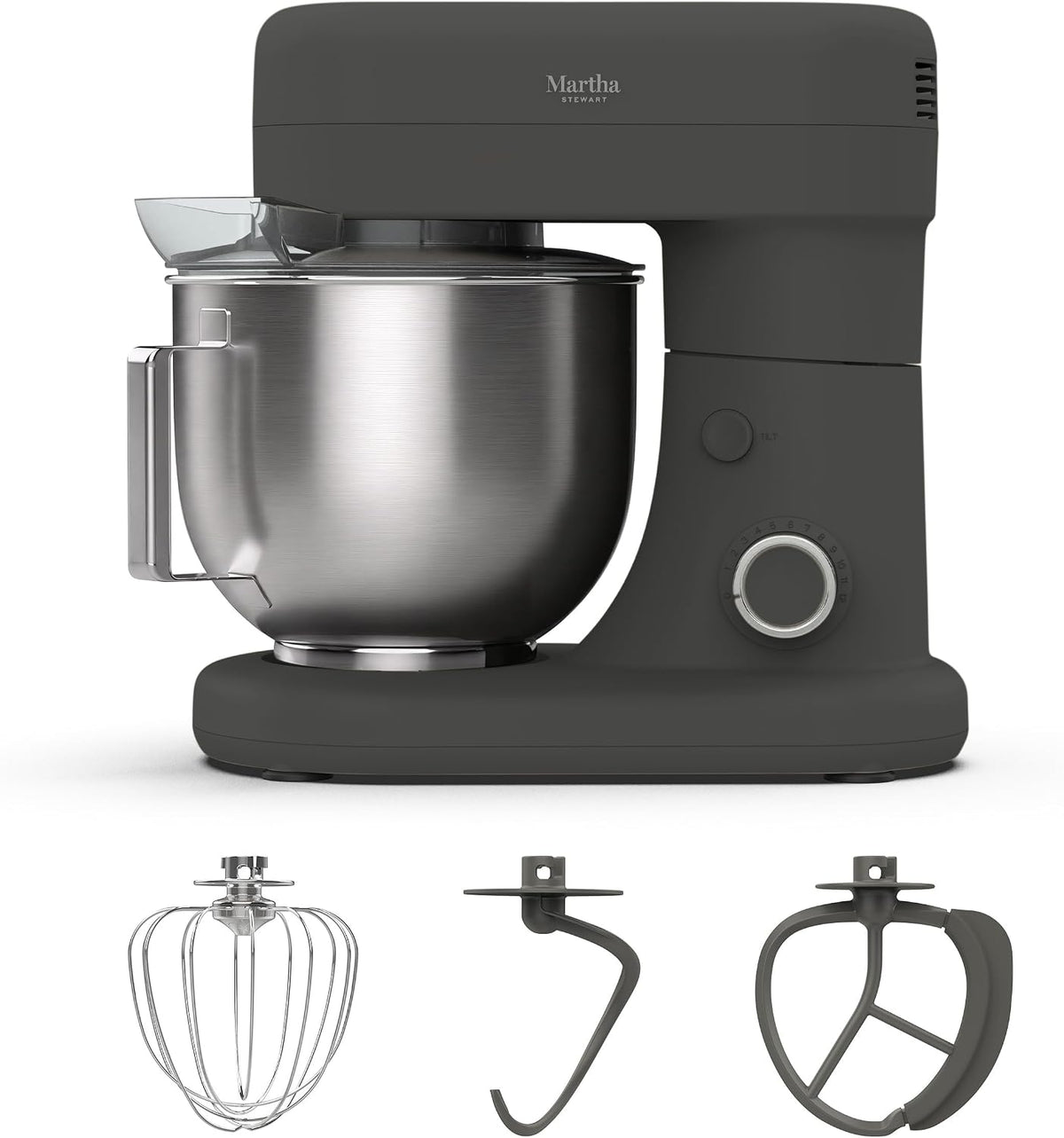 5.3QT Tilt Head Stand Mixer, 12 Speeds, Stainless Steel Bowl