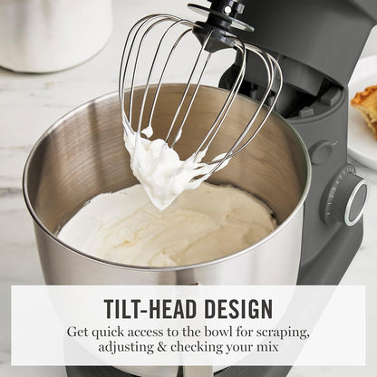 5.3QT Tilt Head Stand Mixer, 12 Speeds, Stainless Steel Bowl