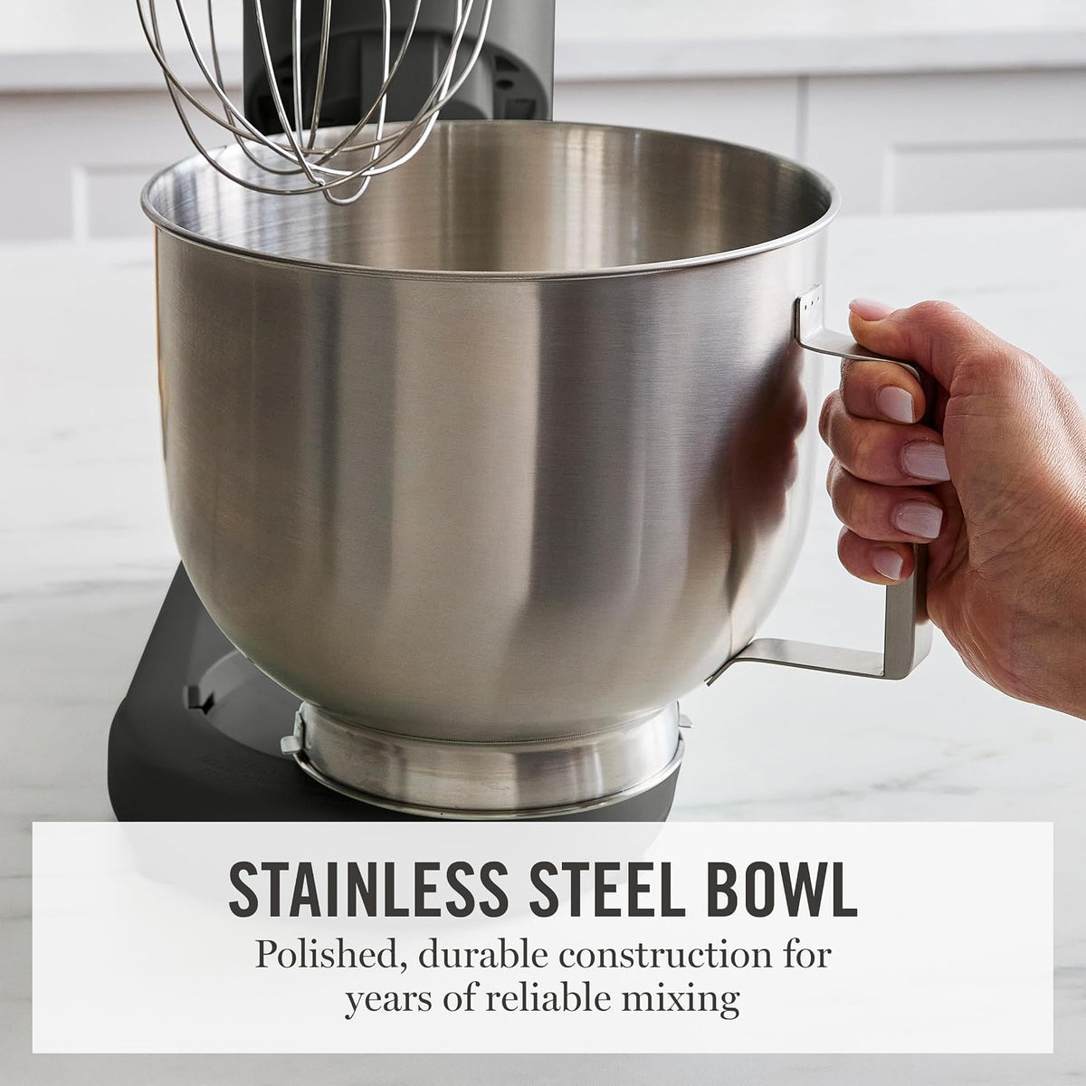 5.3QT Tilt Head Stand Mixer, 12 Speeds, Stainless Steel Bowl