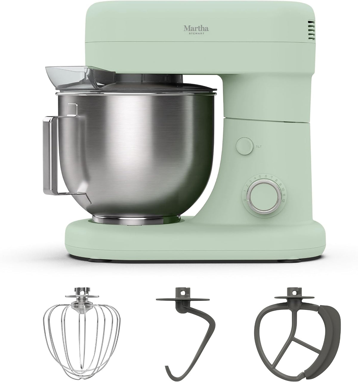 5.3QT Tilt Head Stand Mixer, 12 Speeds, Stainless Steel Bowl
