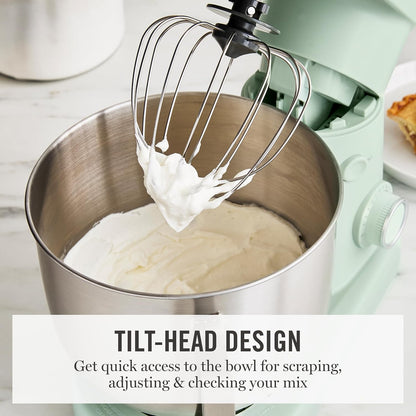 5.3QT Tilt Head Stand Mixer, 12 Speeds, Stainless Steel Bowl