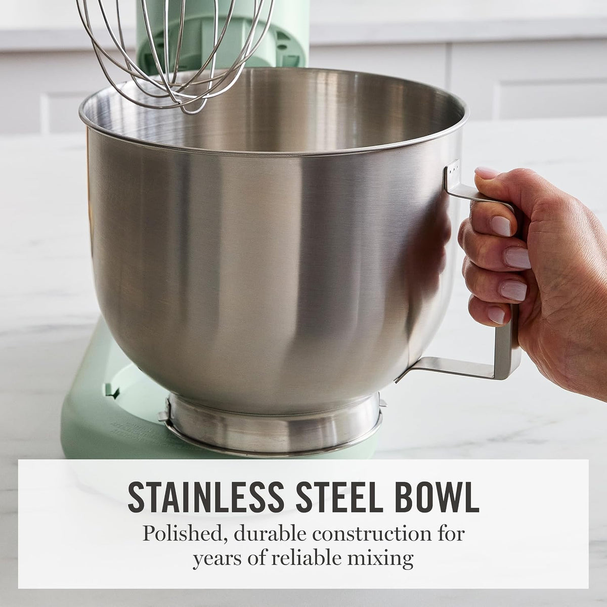 5.3QT Tilt Head Stand Mixer, 12 Speeds, Stainless Steel Bowl