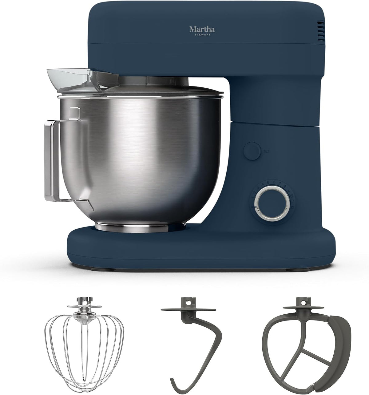 5.3QT Tilt Head Stand Mixer, 12 Speeds, Stainless Steel Bowl
