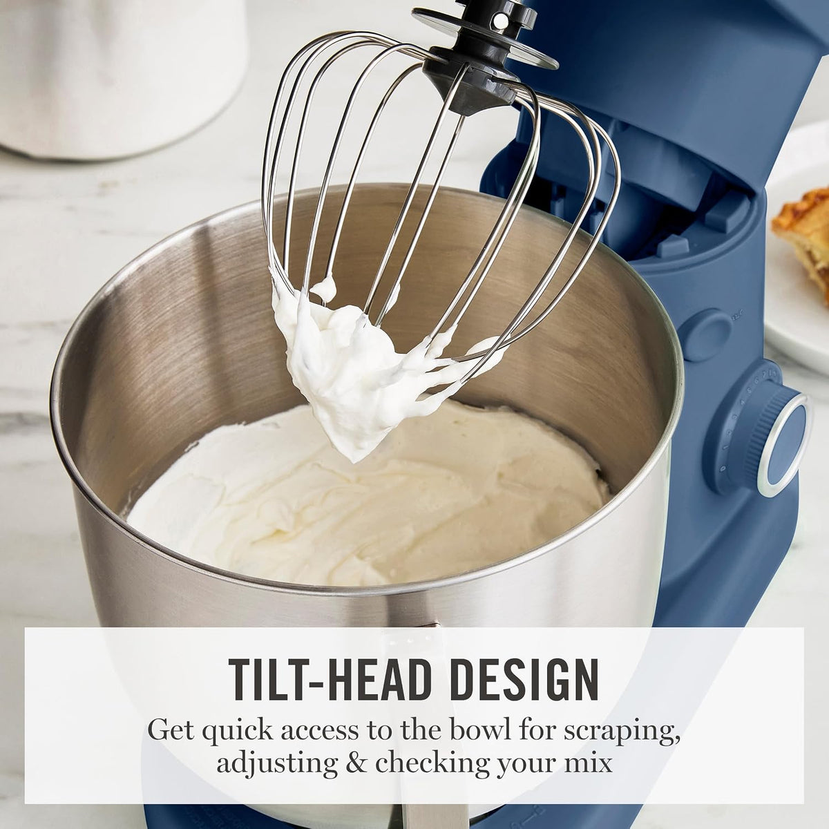 5.3QT Tilt Head Stand Mixer, 12 Speeds, Stainless Steel Bowl