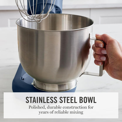5.3QT Tilt Head Stand Mixer, 12 Speeds, Stainless Steel Bowl
